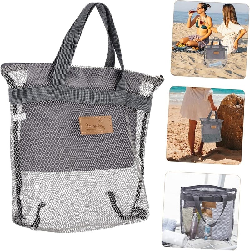 2Pcs Quick Dry Nylon Mesh Toiletry Bags Portable Foldable Travel Cosmetic Organizer - Image 5